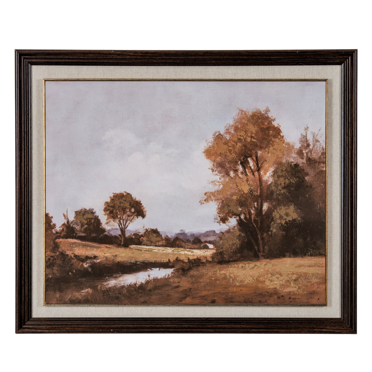 An Autumn Day Hand Painted Framed Canvas
