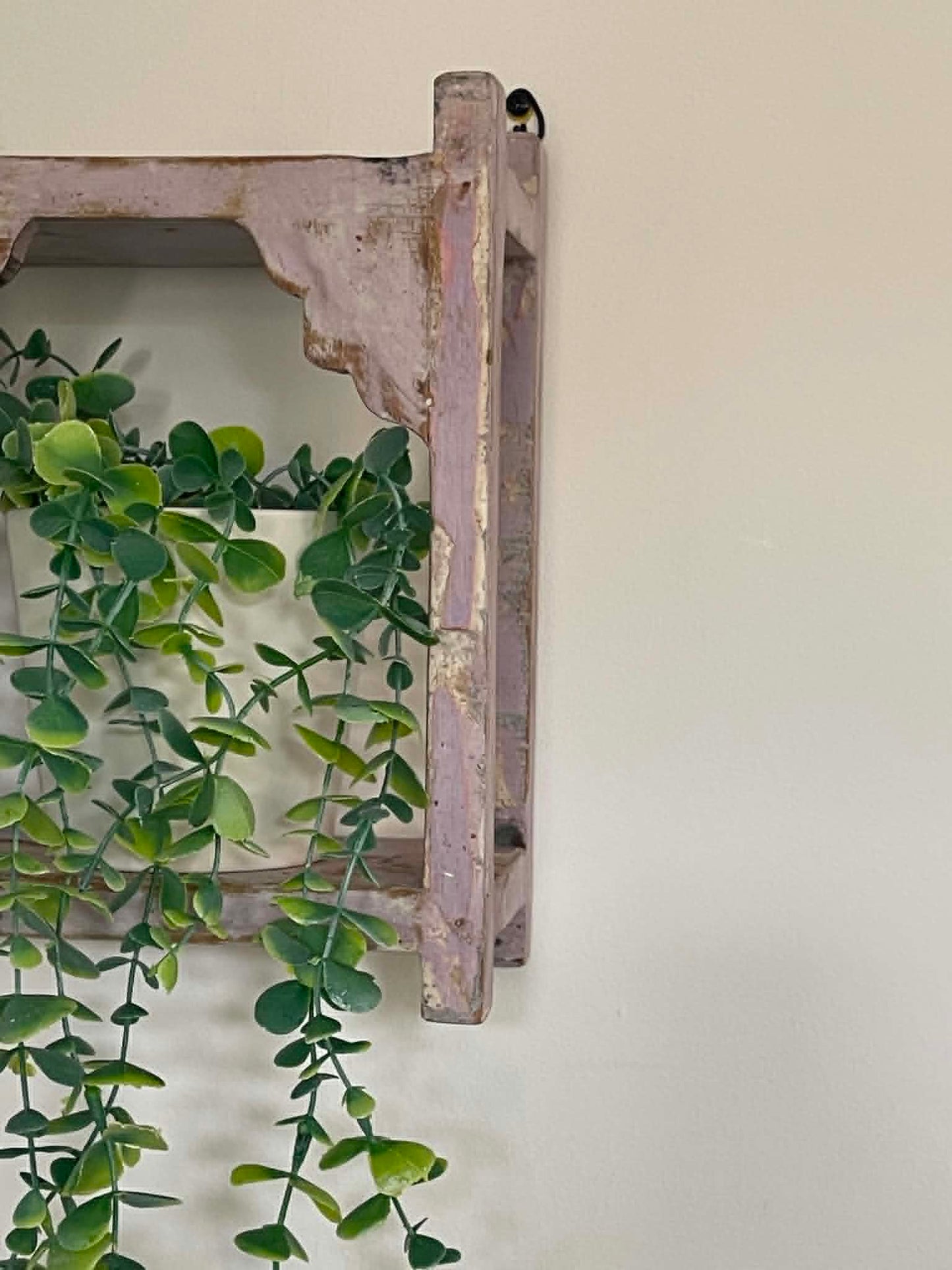 Salvaged Hand Made Decorative Shelf - Lilac