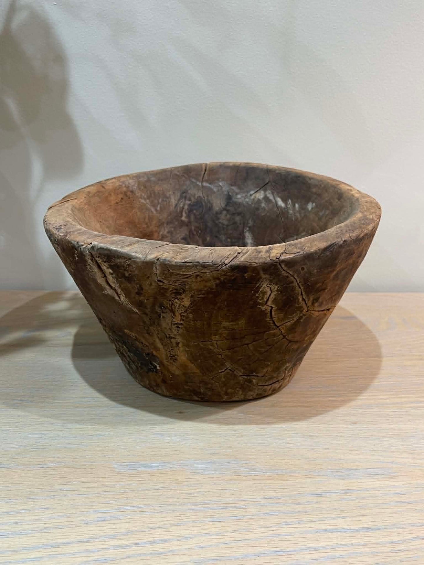 Salvaged Hand Carved Wooden Bowl (D)