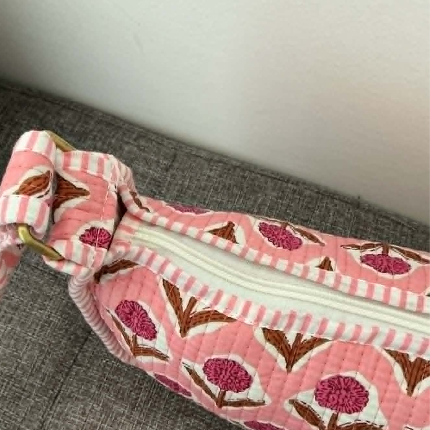 Pink Floral Mini Shoulder Tote Bag