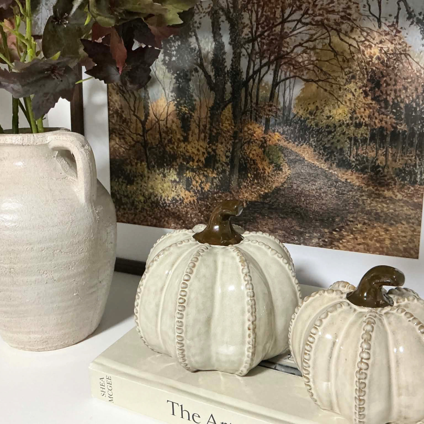 Ceramic Pumpkins (Set of 2)