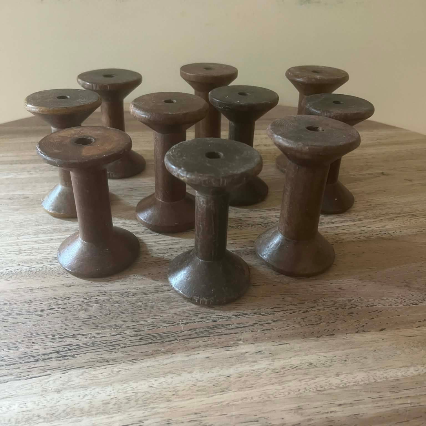 Small Antique Indian Bobbin (Set of 2)