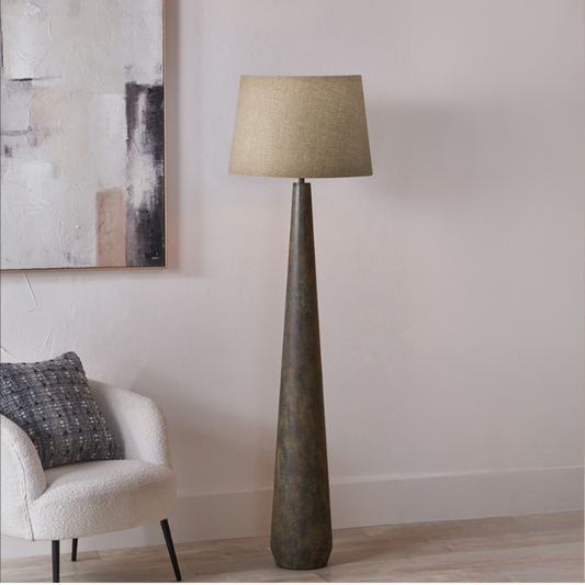 ARBOR Verdi Gris Metal Conical Floor Lamp Base