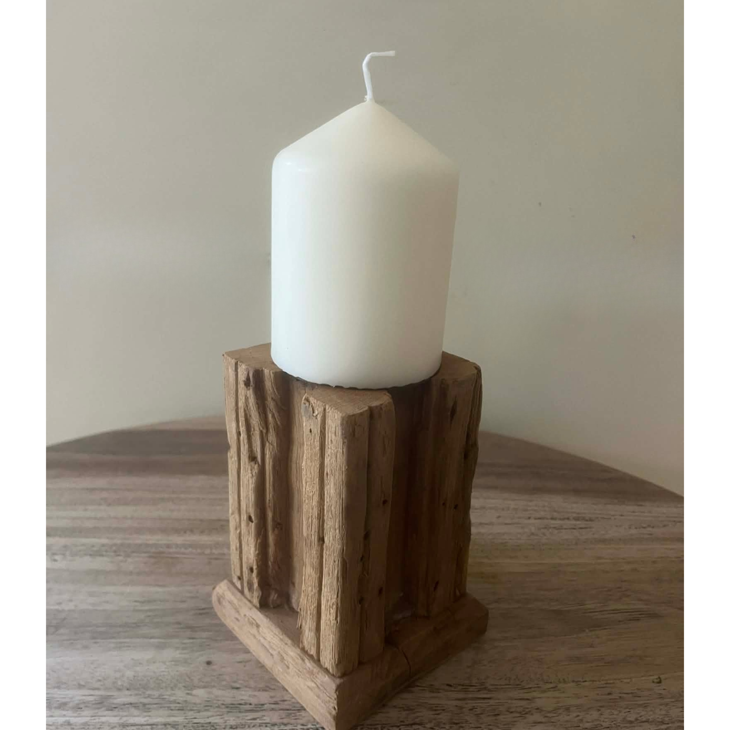 Antique Indian Pillar Candle Holder