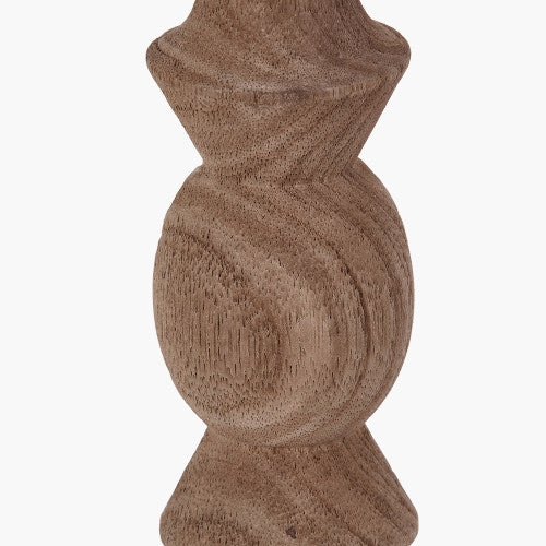 AYRA Natural Turned Wood Table Lamp Base