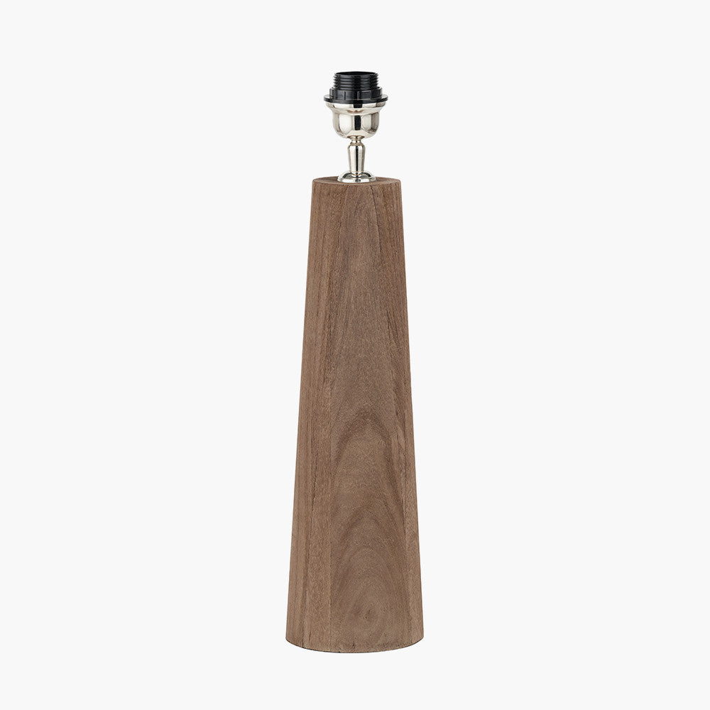 Esha Natural Conical Wood Table Lamp