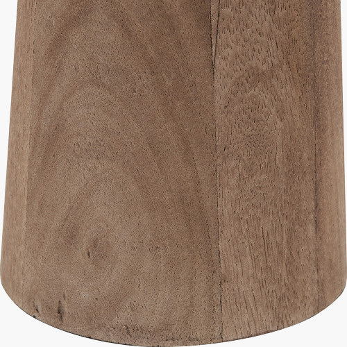 Esha Natural Conical Wood Table Lamp