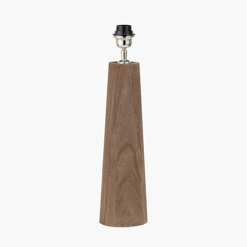 Esha Natural Conical Wood Table Lamp
