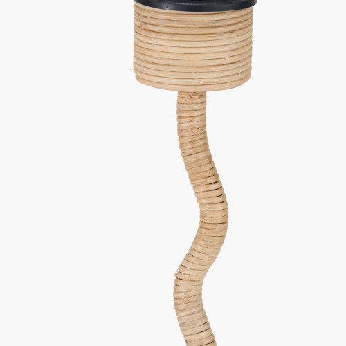 PAULA Rattan Wave Table Lamp