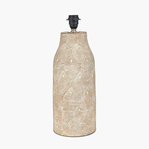 Stone Feather Stoneware Table Lamp Base