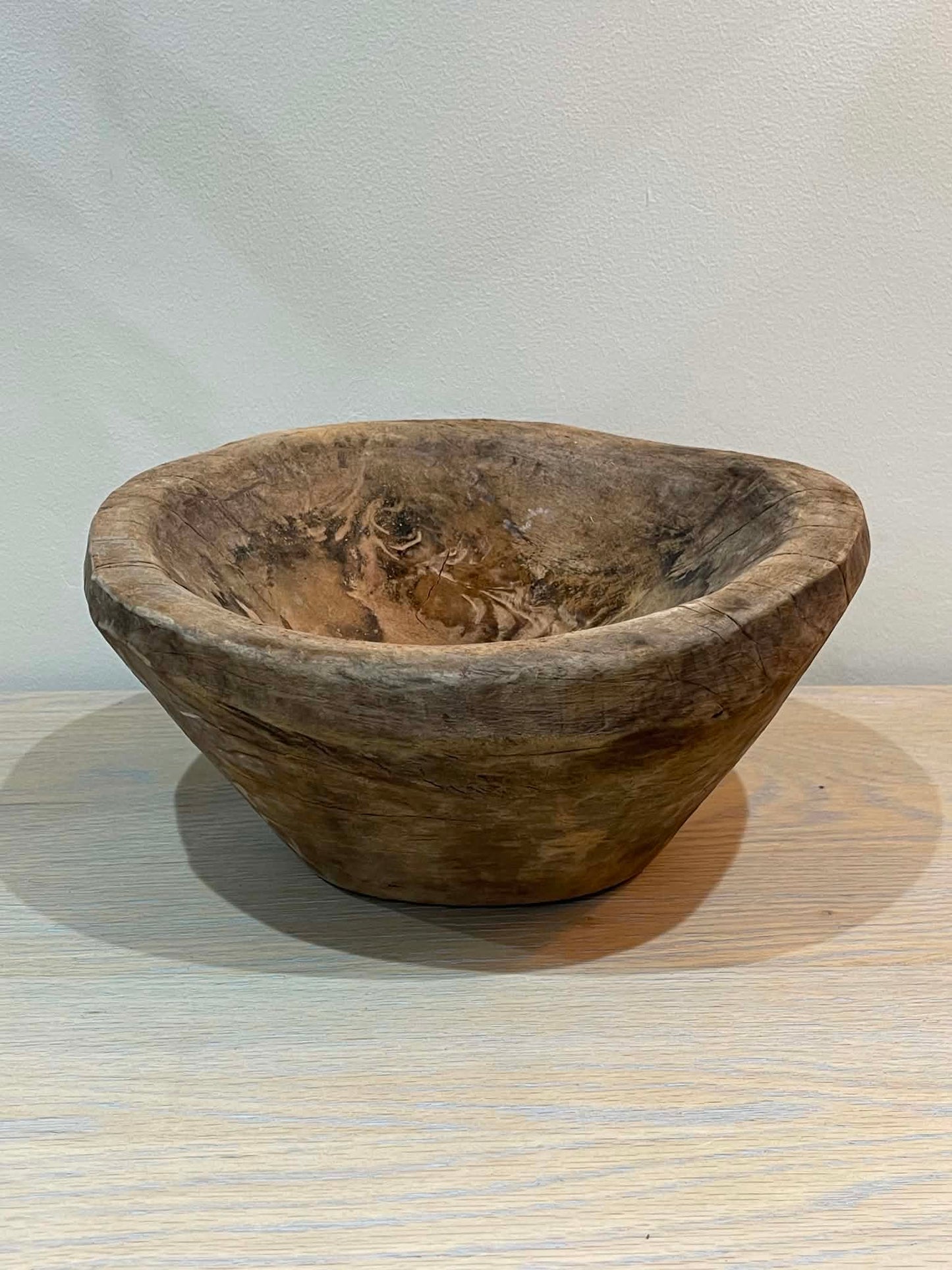 Salvaged Hand Carved Wooden Bowl (G)