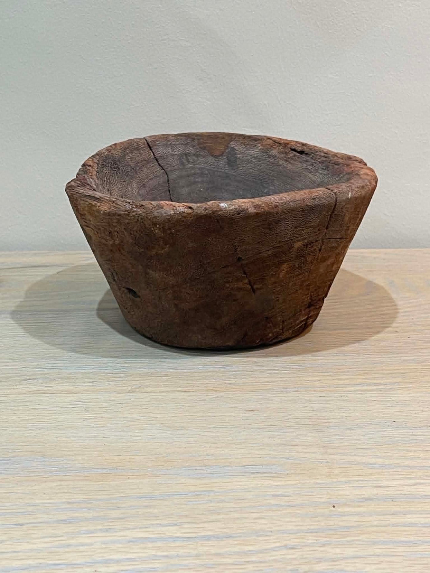 Salvaged Hand Carved Wooden Bowl (H)