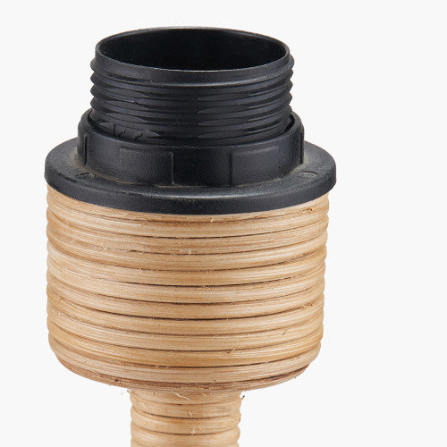 PAULA Rattan Wave Floor Lamp Base