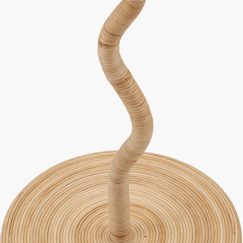 PAULA Rattan Wave Floor Lamp Base