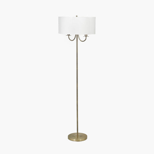 ASHBOURNE Antique Brass Floor Lamp