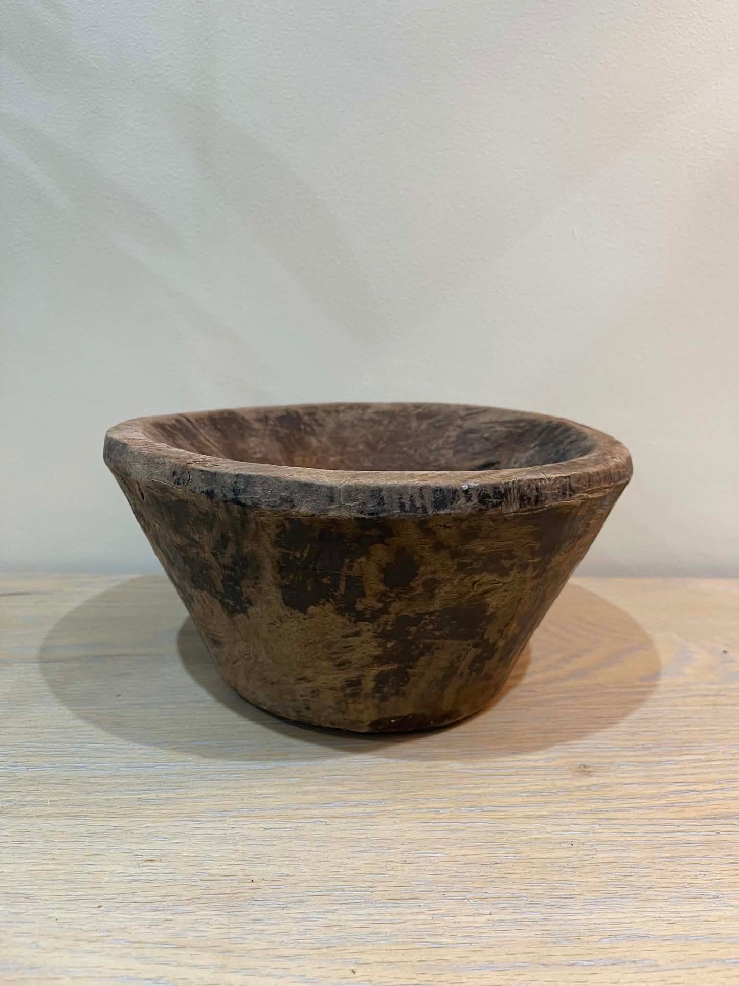 Salvaged Hand Carved Wooden Bowl (A)