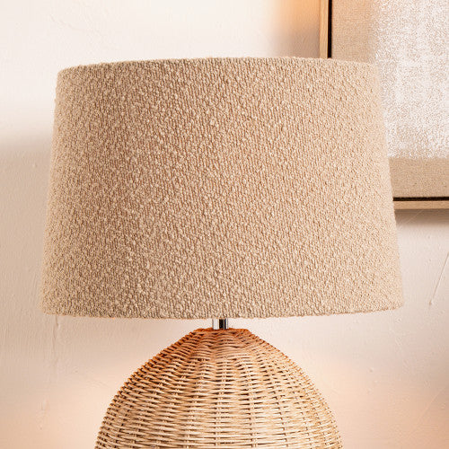 CLARE Tapered Boucle Shade - Taupe