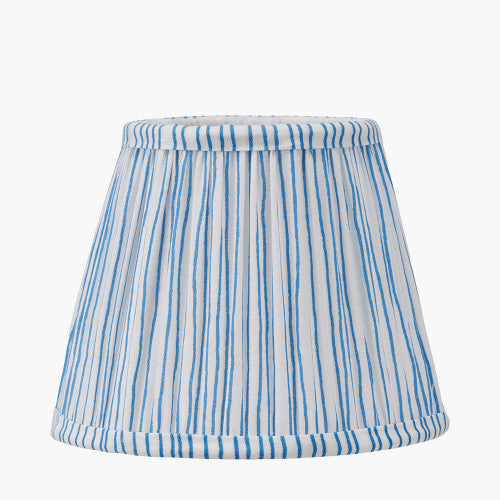 THIAGO Pleated Tapered Shade - Blue/ White