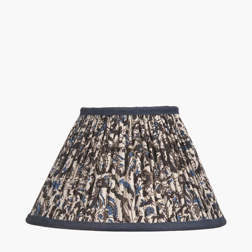 NELLA Empire Floral Pleated Shade - Blue