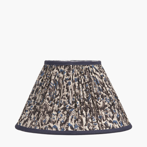 NELLA Empire Floral Pleated Shade - Blue