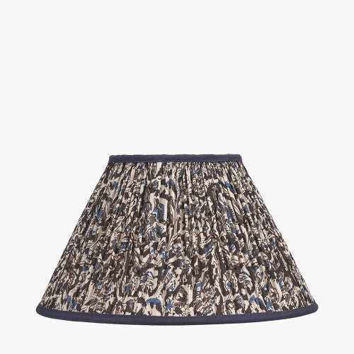 NELLA Empire Floral Pleated Shade - Blue