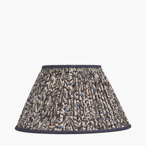 NELLA Empire Floral Pleated Shade - Blue