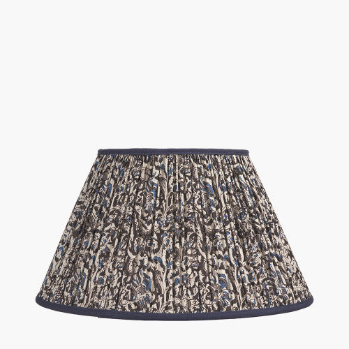NELLA Empire Floral Pleated Shade - Blue