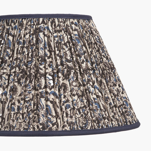 NELLA Empire Floral Pleated Shade - Blue