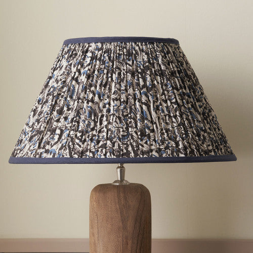 NELLA Empire Floral Pleated Shade - Blue