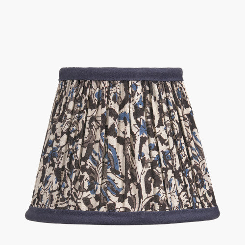 NELLA Empire Floral Pleated Shade - Blue