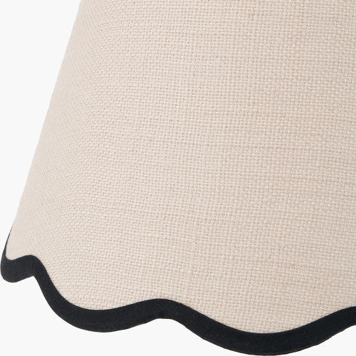 TABITHA Scalloped Edge Tapered Shade