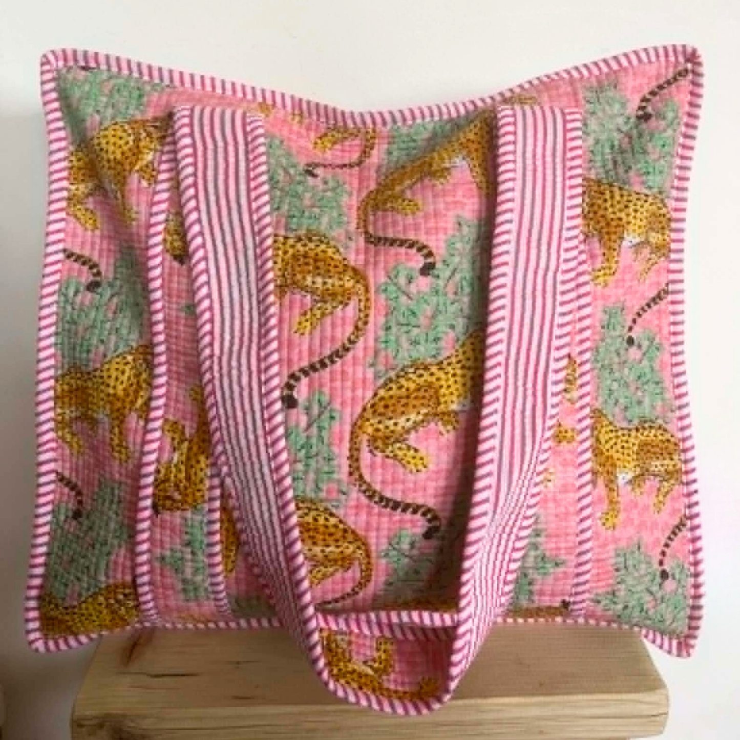 Pink Jungle Tote Bag
