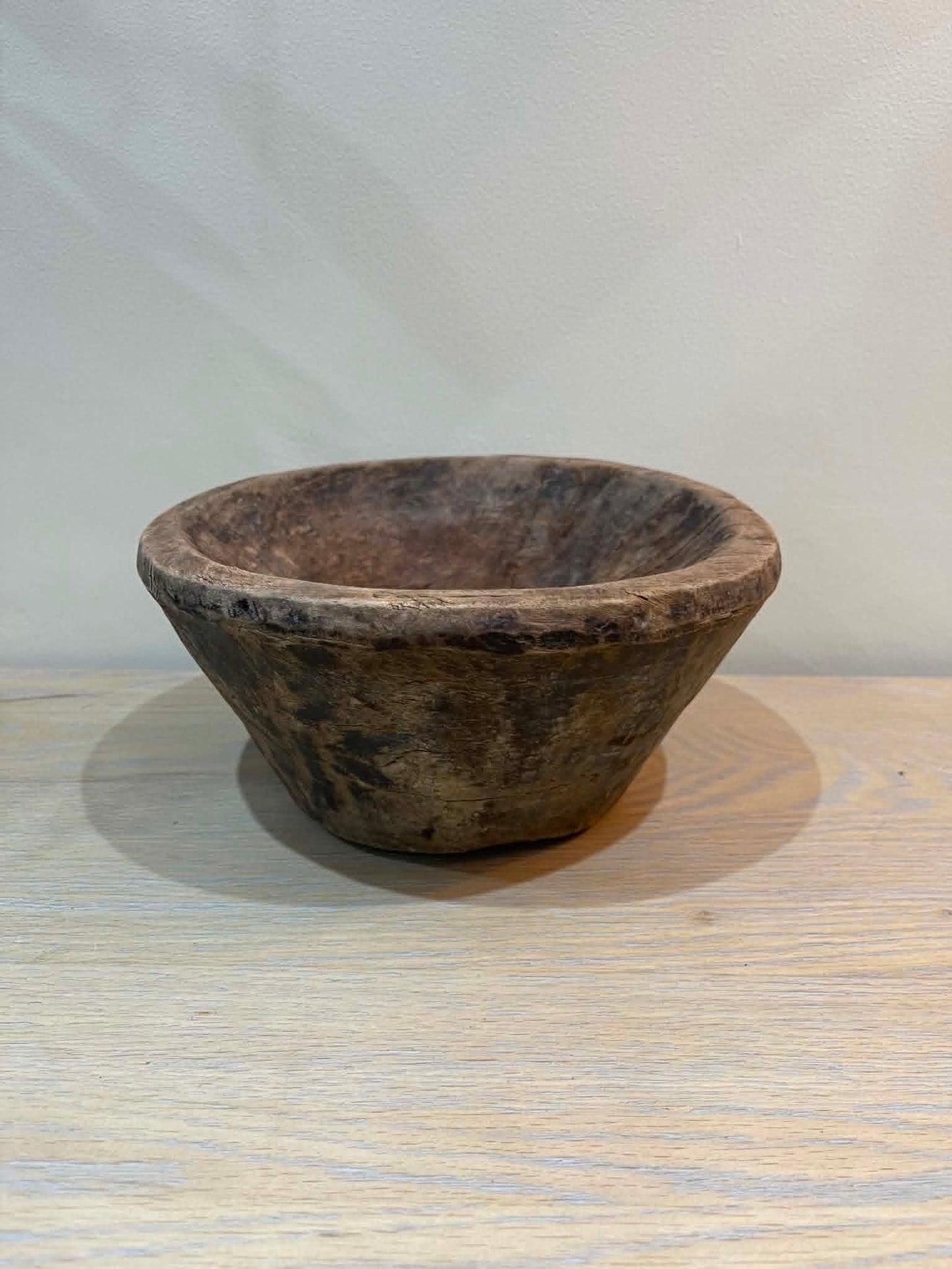 Salvaged Hand Carved Wooden Bowl (A)