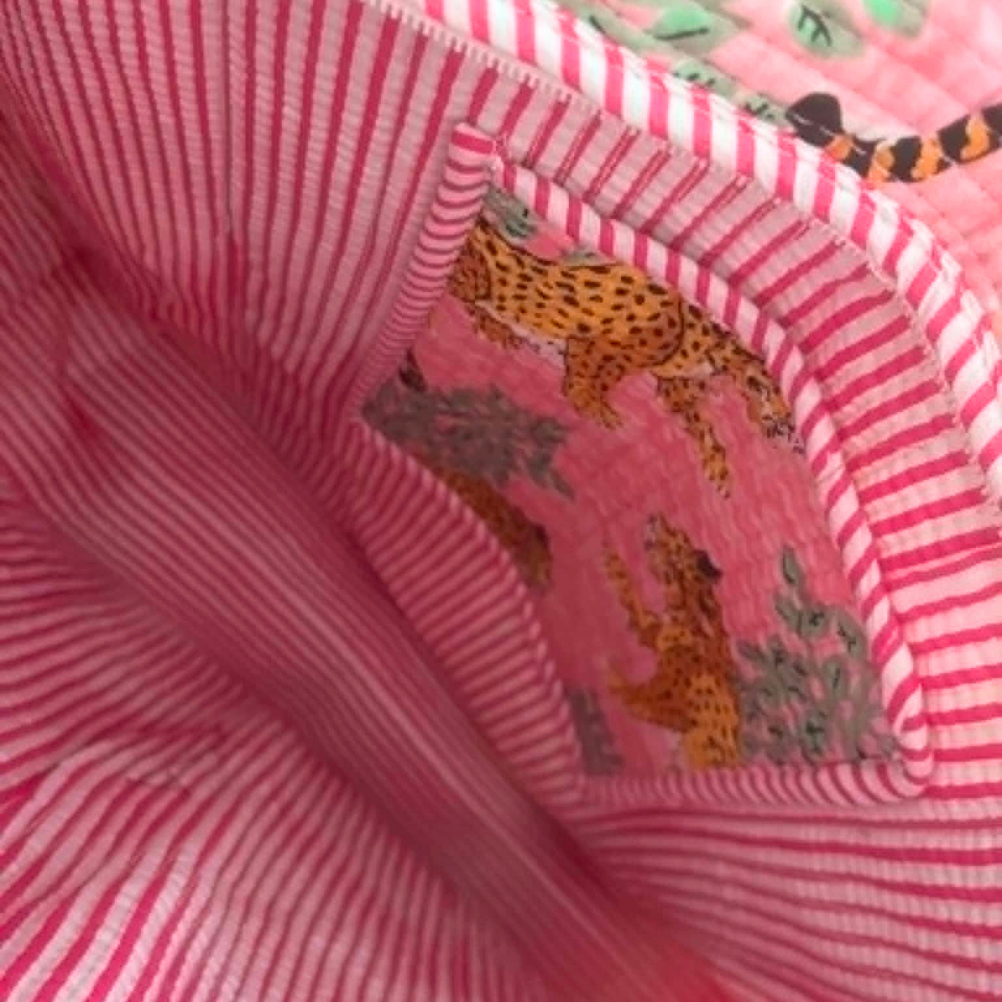 Pink Jungle Tote Bag