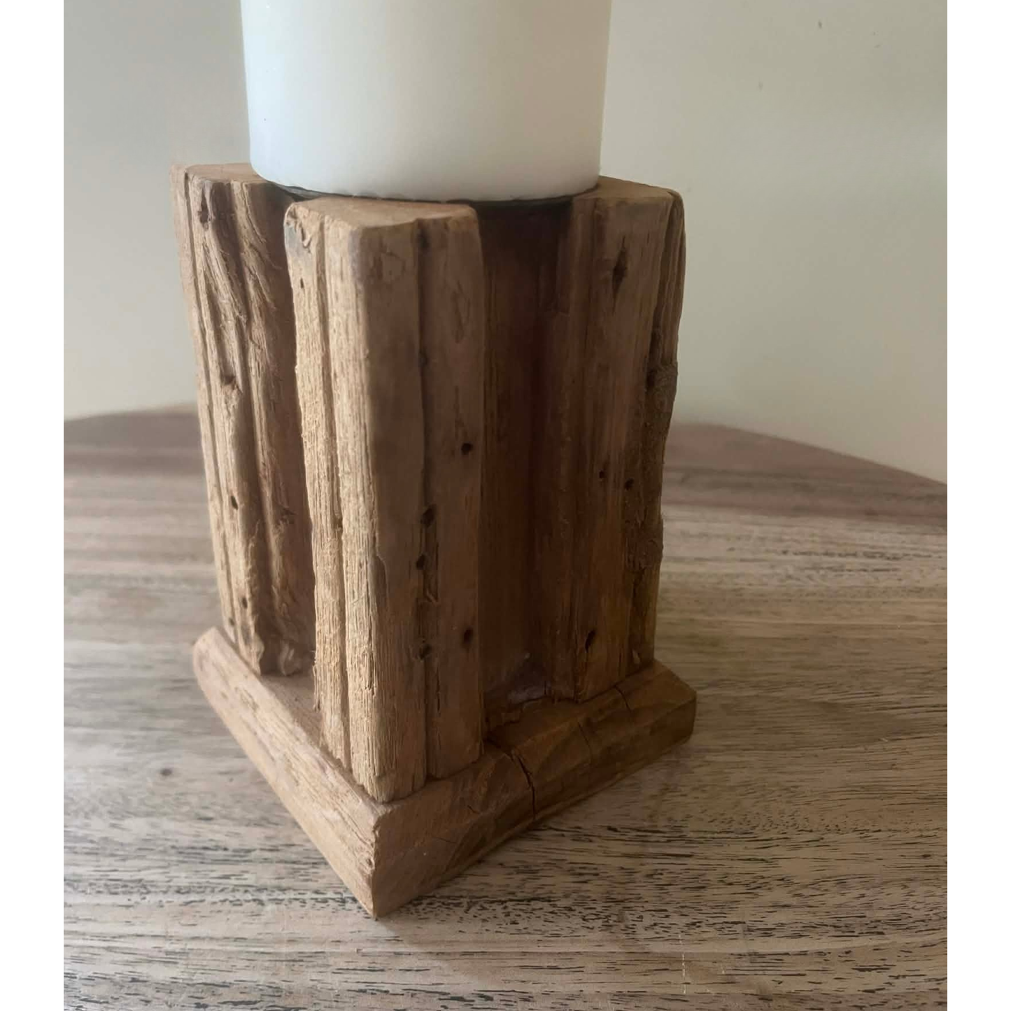 Antique Indian Pillar Candle Holder