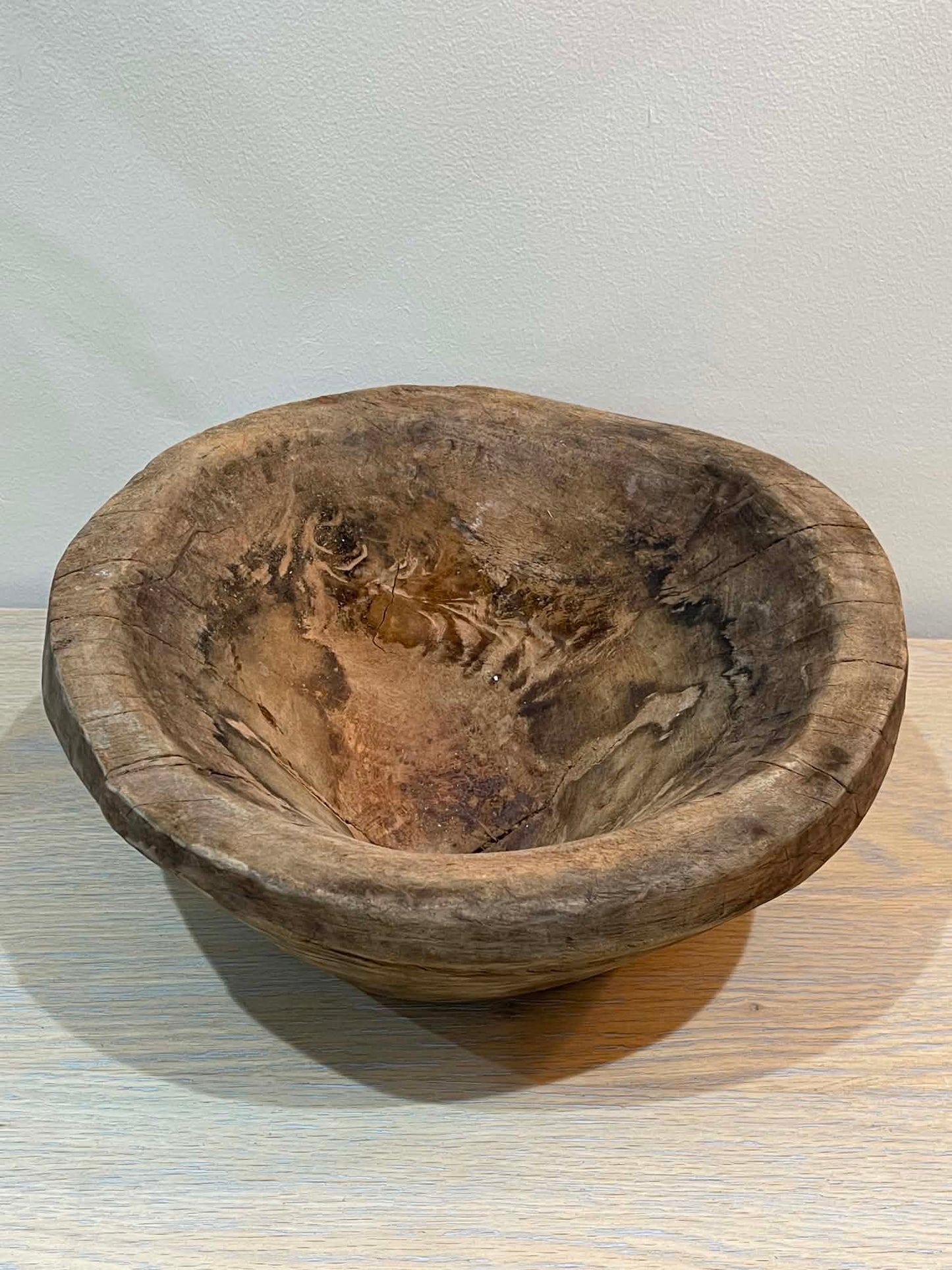 Salvaged Hand Carved Wooden Bowl (G)