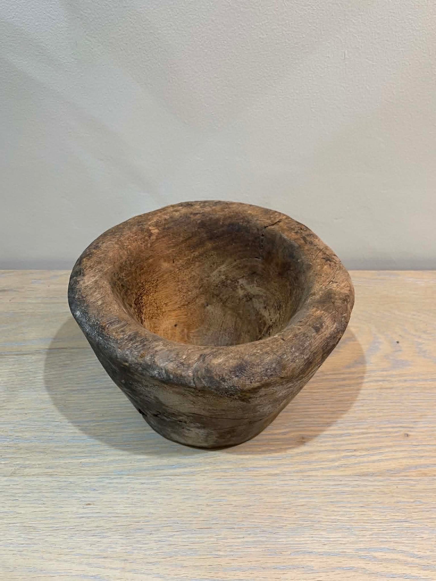 Salvaged Hand Carved Wooden Bowl (I)