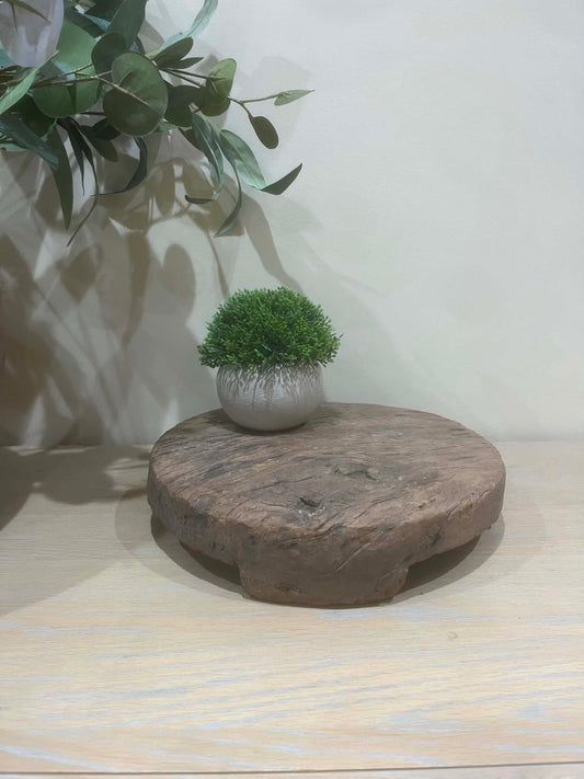 Salvaged Indian Chapati Board with Feet (D)