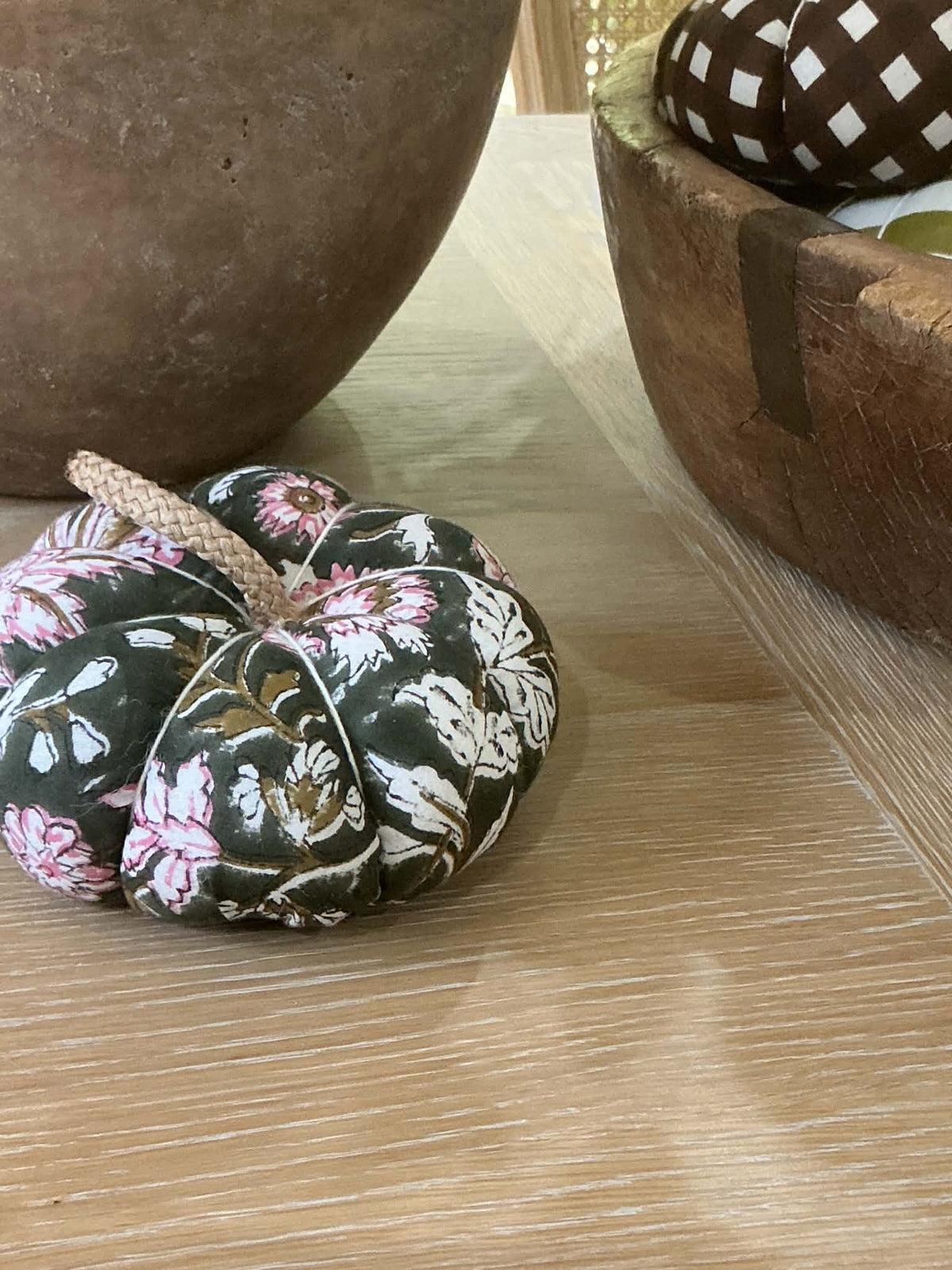 Handmade Evergreen Floral Pumpkin
