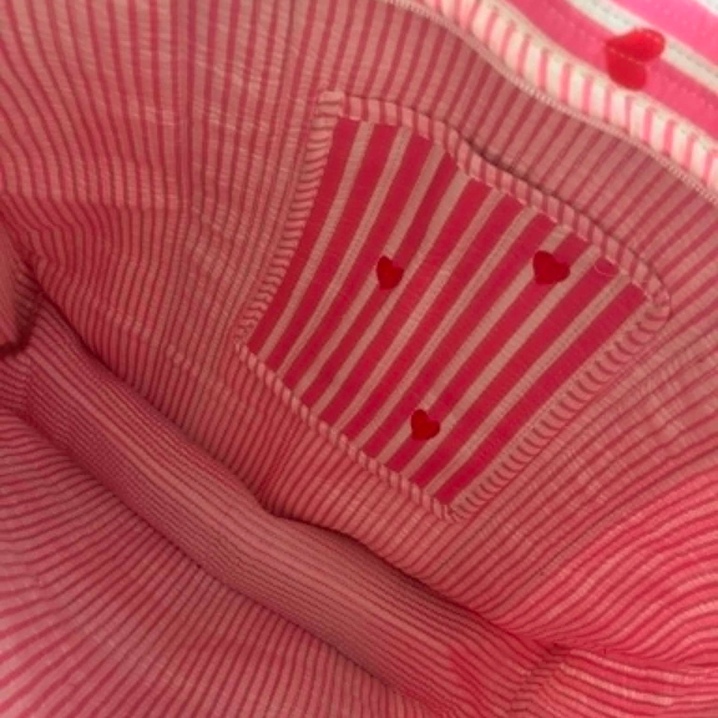 Pink Red Hearts Tote Bag