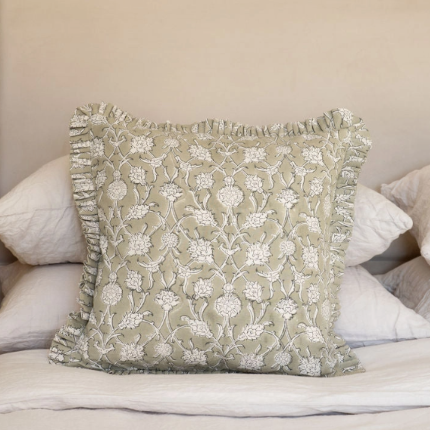Gemma Hand Block Printed Cushion Cover TT