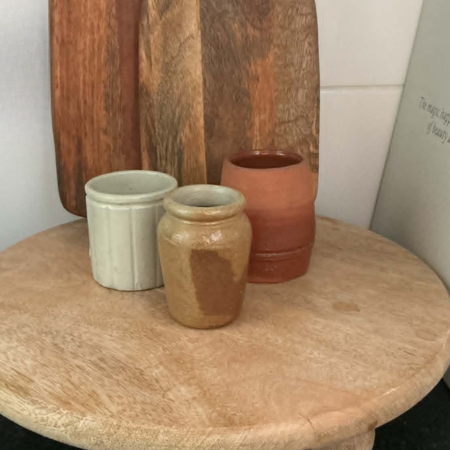 Mini Trio Salvaged Ceramic Pot