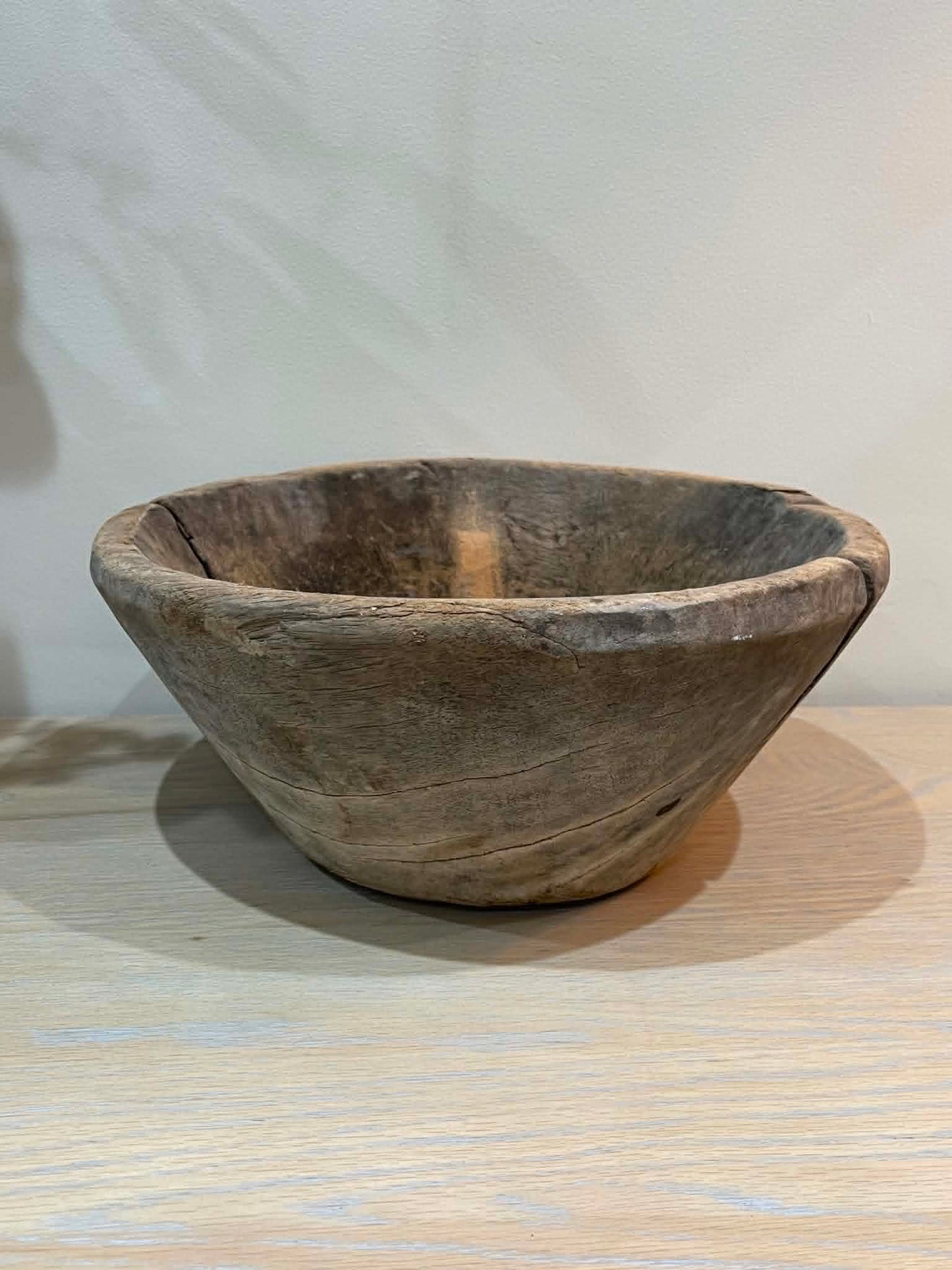 Salvaged Hand Carved Wooden Bowl (E)