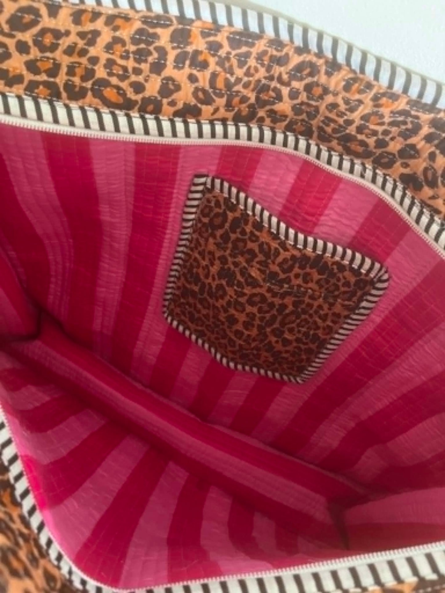 Leopard Screen Print Tote Bag