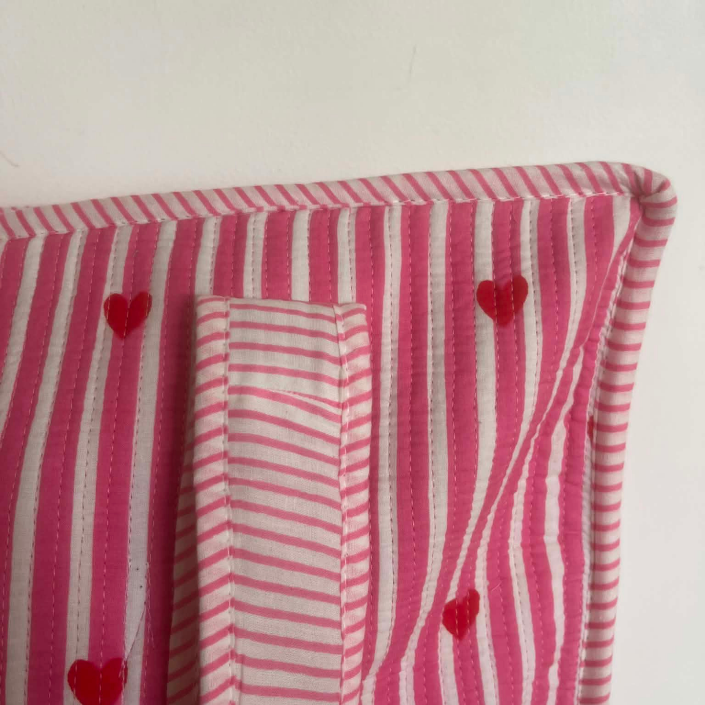 Pink Red Hearts Tote Bag