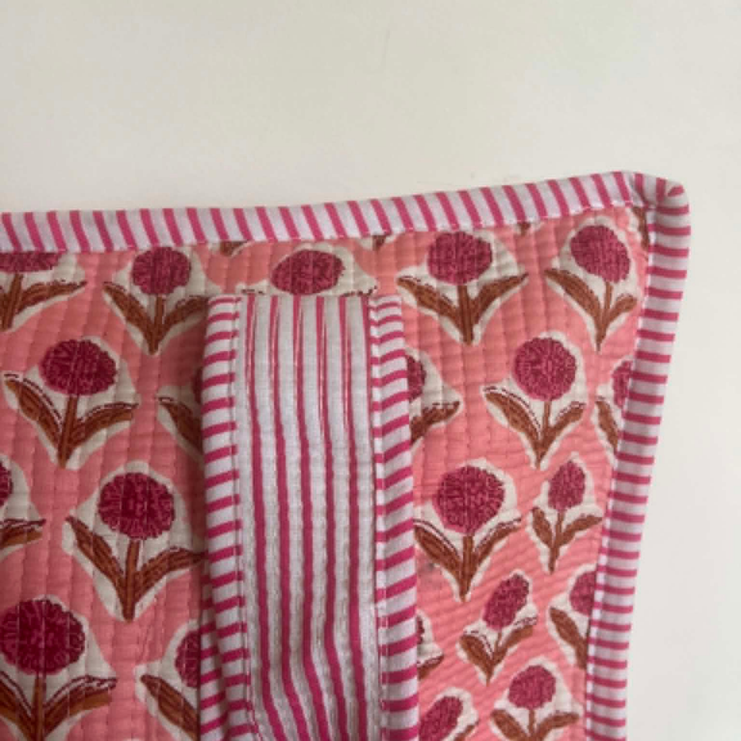 Pink Floral Tote Bag