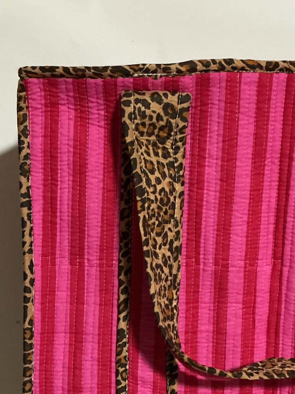 Hot Pink Leopard Tote Bag