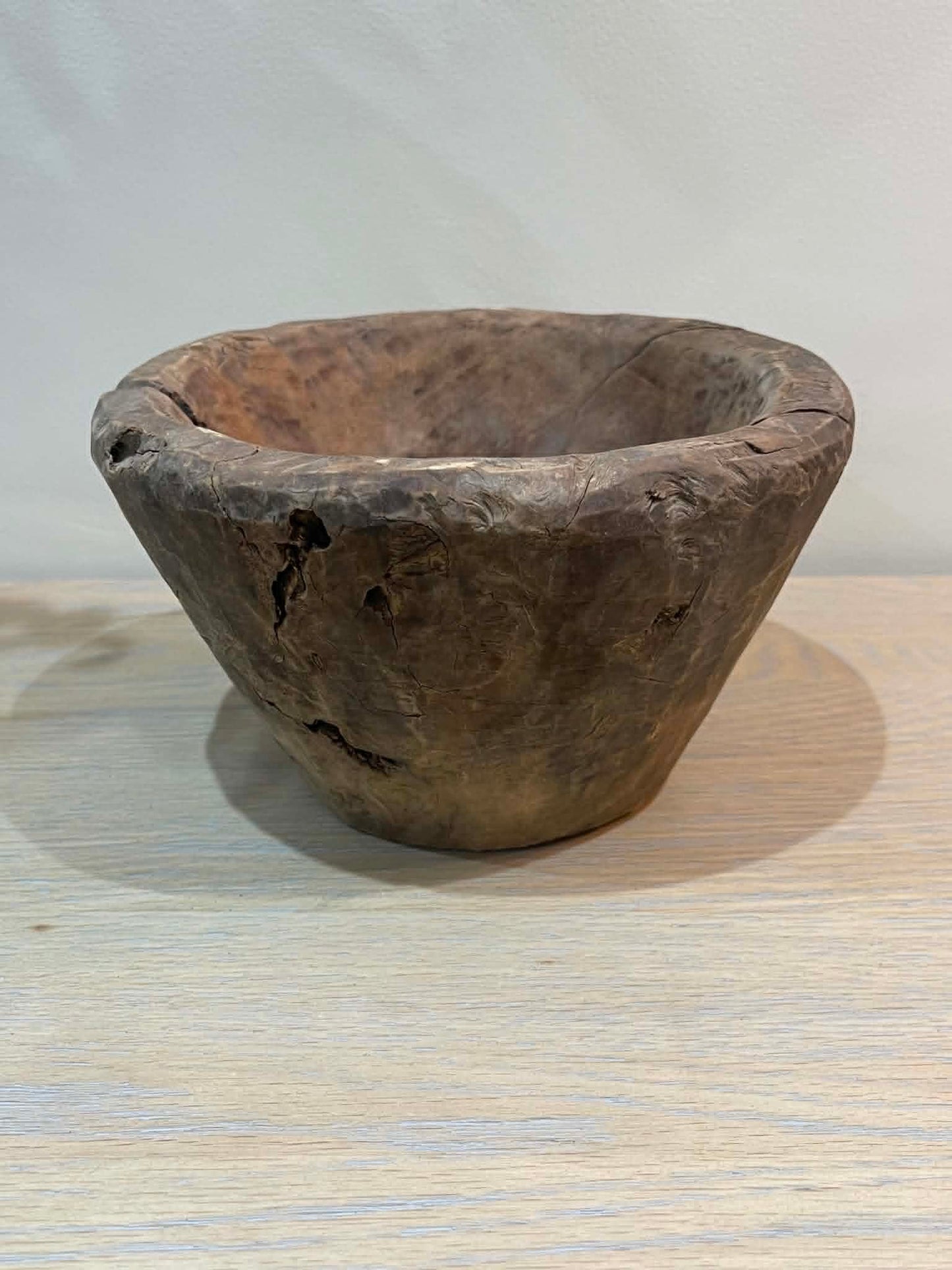 Salvaged Hand Carved Wooden Bowl (C)
