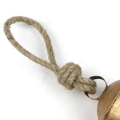 Large Vintage Cow Bell on Rustic Rope