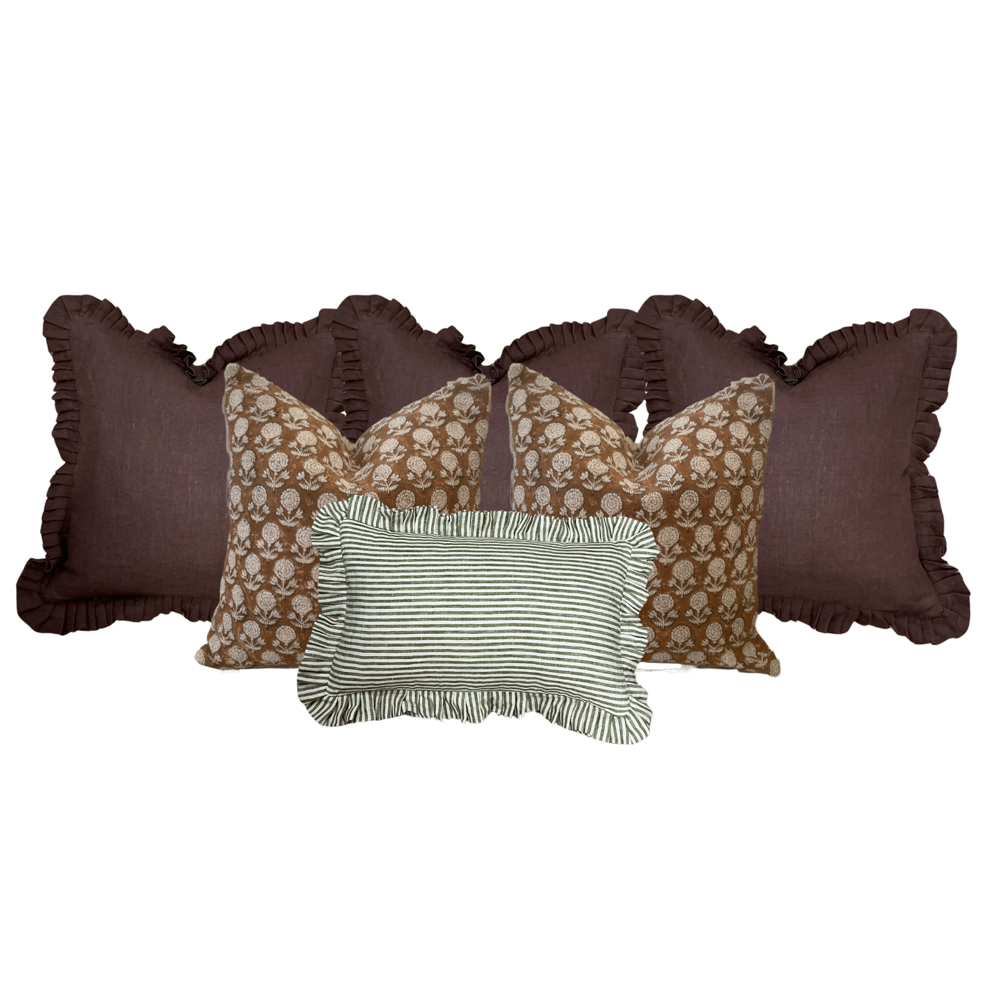 Large Rustic Meadow Cushion Combination